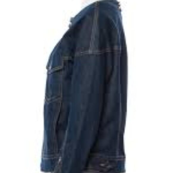 See By Chloe Front Back Zipper Detailing Blue Wash Denim Jacket Size 2 - Picture 7 of 7